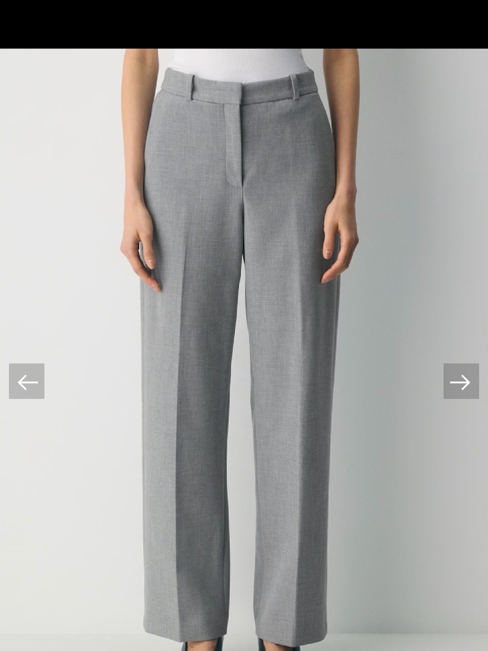 Babaton Heather Dark Gray Agency Pant- Re (Essential)/Eversential